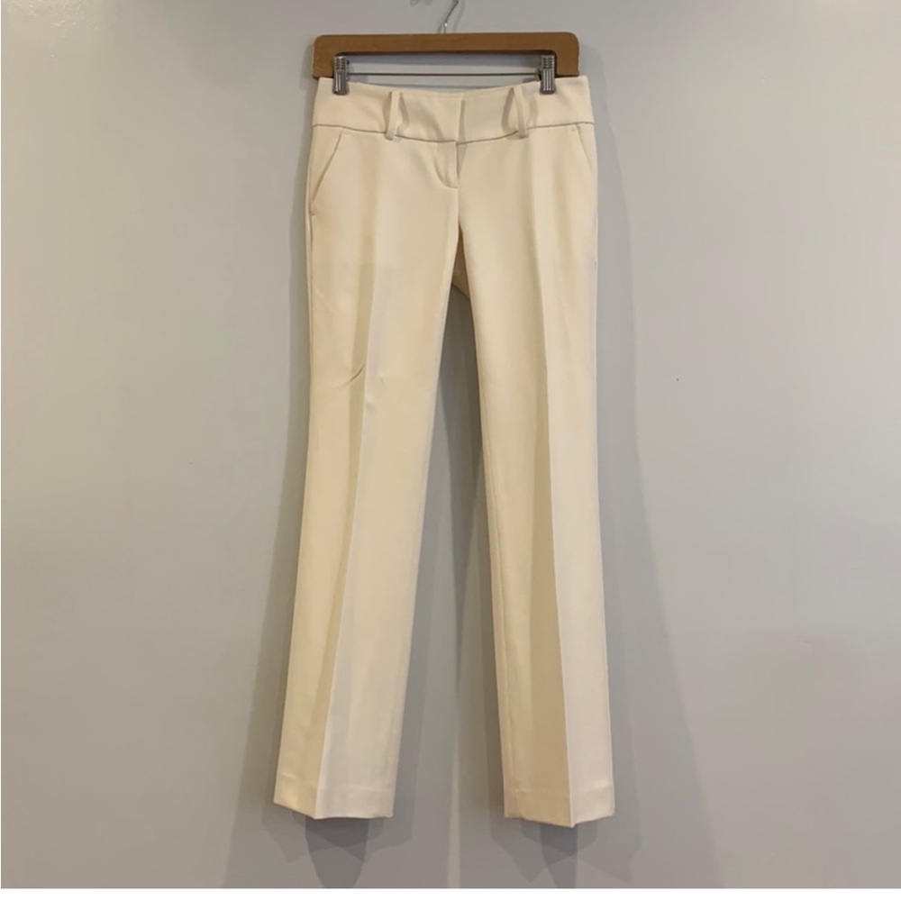 Ann Taylor Petite Cream Slacks 00P